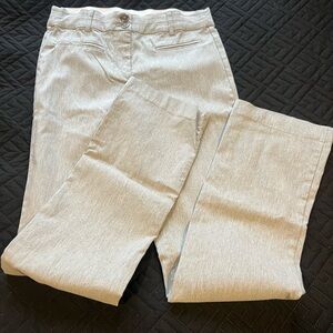 Maurices Neutral Cream and Gray Waistband Pants